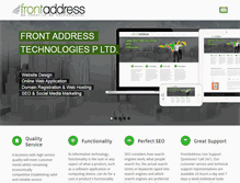 Tablet Screenshot of frontaddress.biz